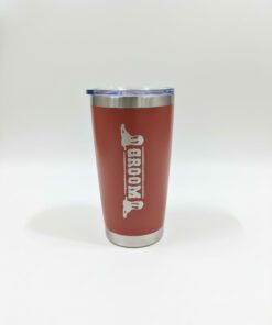 Rustic Red "Groom" Tumbler