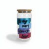 "Pray more Worry less" Glass Tumbler